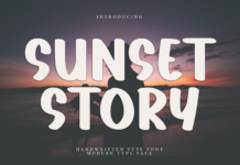 Sunset Story Font Poster 1