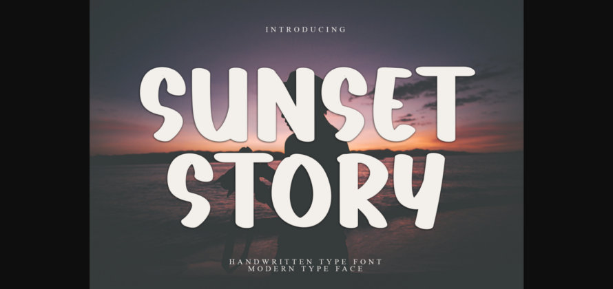 Sunset Story Font Poster 1