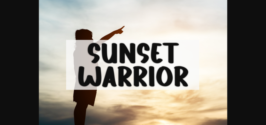 Sunset Story Font Poster 2
