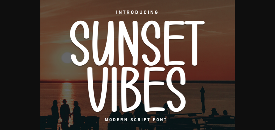 Sunset Vibes Font Poster 3