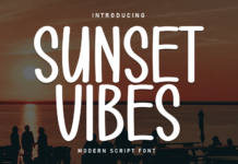 Sunset Vibes Font Poster 1