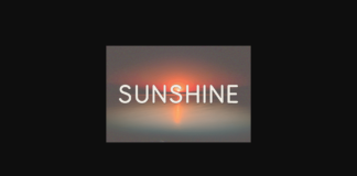 Sunshine Font Poster 1