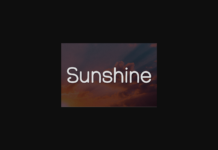 Sunshine Font Sunshine Font Poster 1