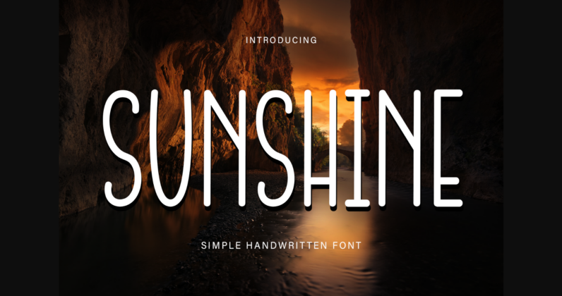 Sunshine Font Poster 3