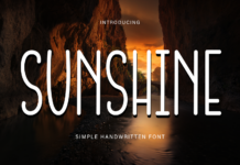 Sunshine Font Poster 1