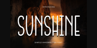 Sunshine Font Poster 1