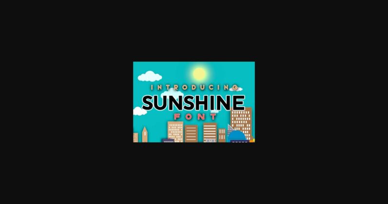 Sunshine Font Poster 3