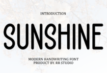 Sunshine Font Poster 1