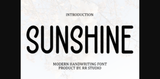 Sunshine Font Poster 1