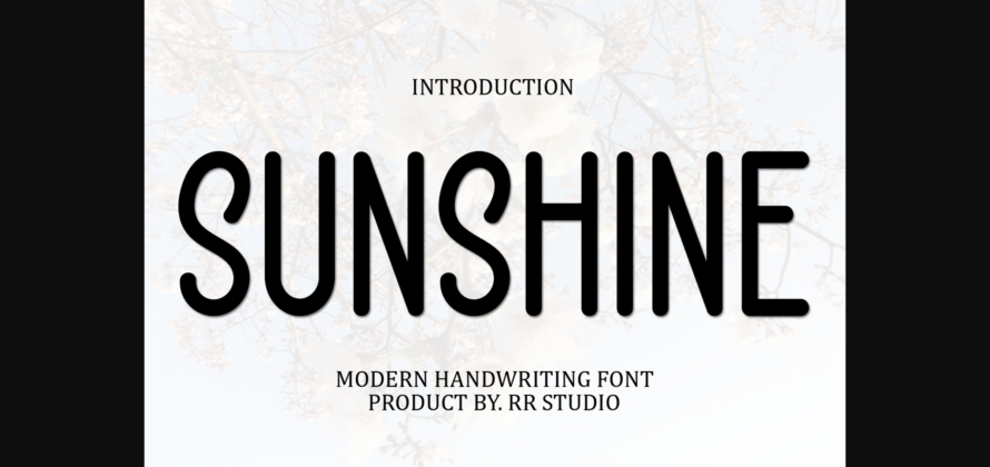 Sunshine Font Poster 1