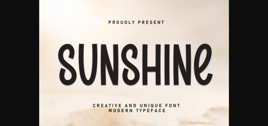Sunshine Font Poster 3