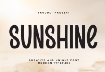 Sunshine Font Poster 1