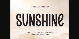 Sunshine Font Poster 1