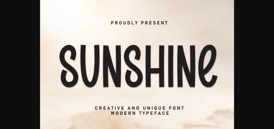 Sunshine Font Poster 1