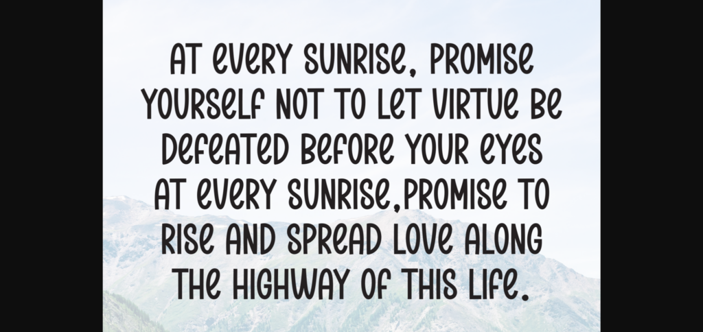 Sunshine Font Poster 8