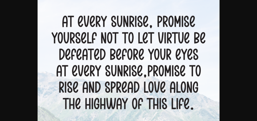 Sunshine Font Poster 8