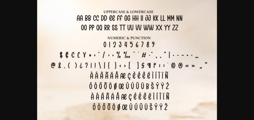 Sunshine Font Poster 9