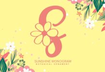 Sunshine Monogram Font Poster 1