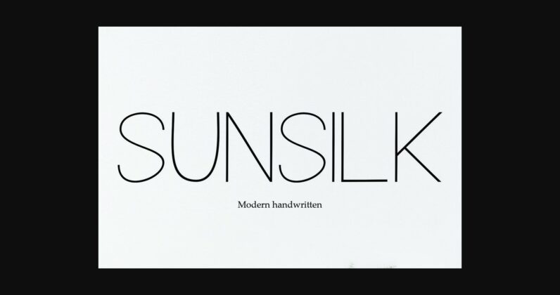 Sunsilk Font Poster 3