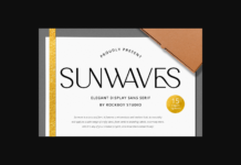 Sunwaves Font Poster 1