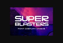 Super Blasters Font Poster 1