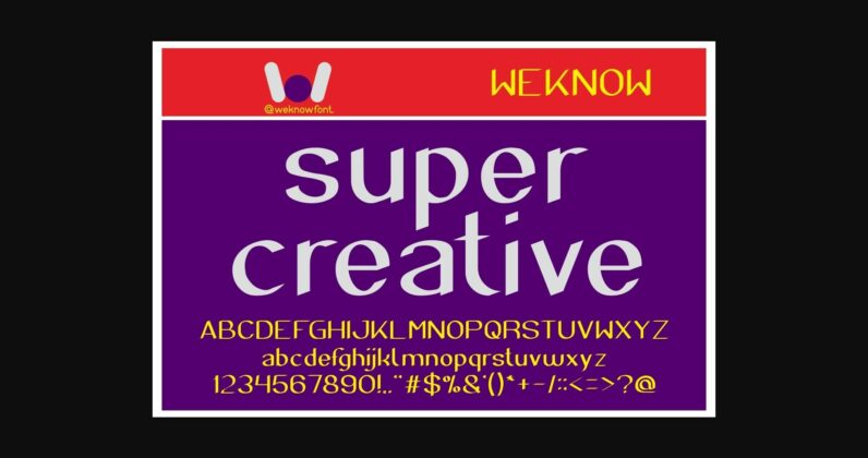 Super Creative Font Poster 3