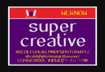 Super Creative Font Poster 1