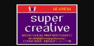 Super Creative Font Poster 1