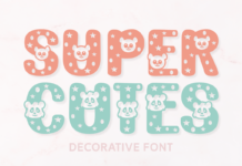 Super Cutes Font Poster 1