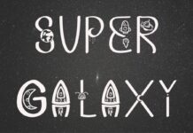 Super Galaxy Font Poster 1