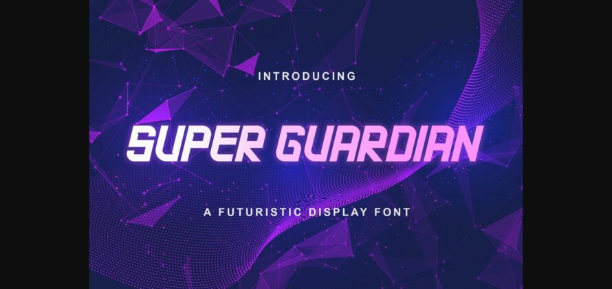 Super Guardian Font Poster 3