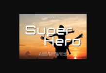Super Hero Font Poster 1