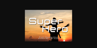 Super Hero Font Poster 1