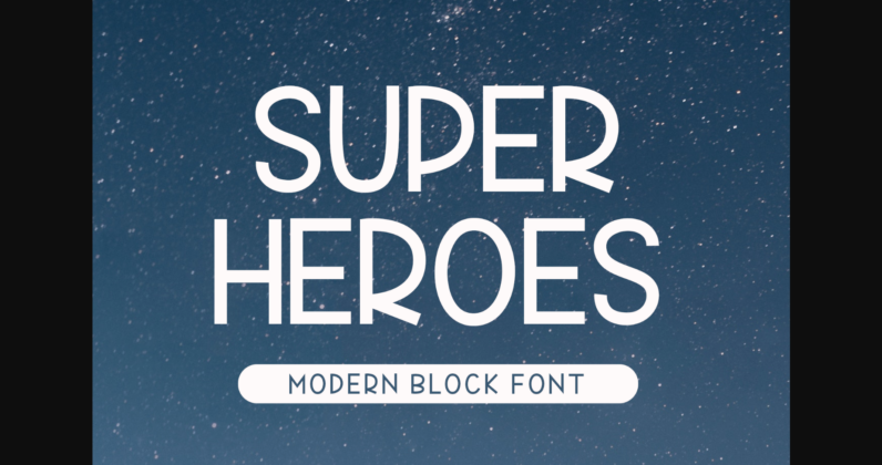 Super Heroes Font Poster 3
