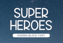 Super Heroes Font Poster 1