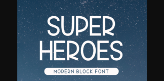 Super Heroes Font Poster 1