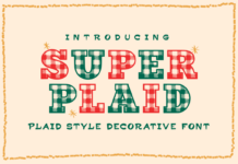 Super Plaid Font Poster 1
