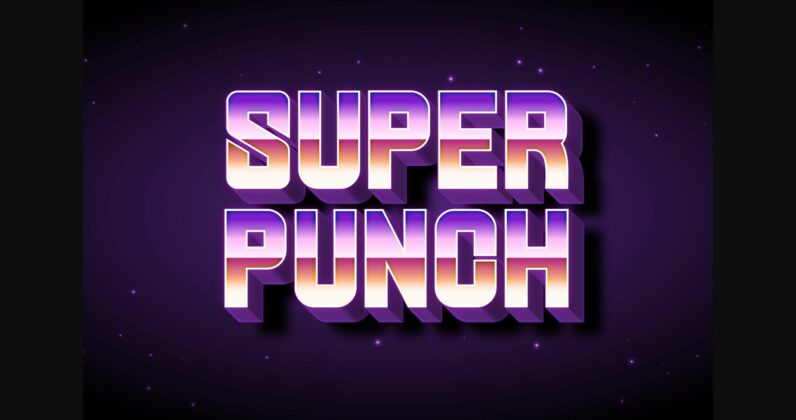 Super Punch Font Poster 3