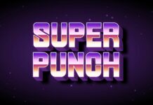 Super Punch Font Poster 1