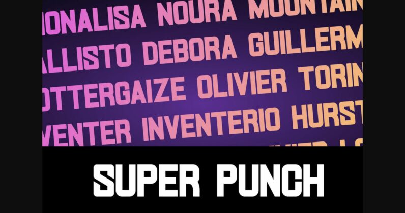 Super Punch Font Poster 4