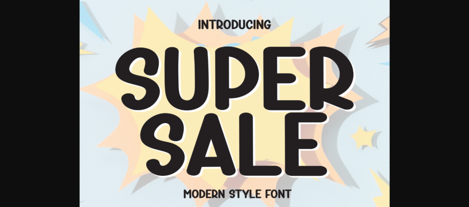 Super Sale Font Poster 3