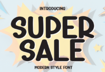 Super Sale Font Poster 1