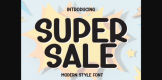 Super Sale Font Poster 1