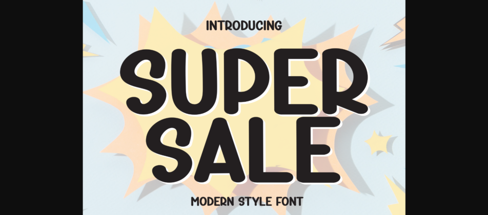 Super Sale Font Poster 1