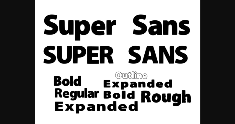 Super Sans Font Poster 3