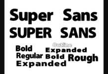 Super Sans Font Poster 1