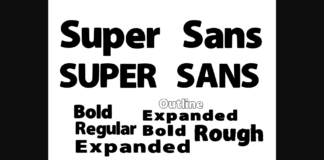 Super Sans Font Poster 1