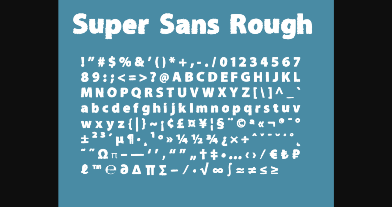 Super Sans Font Poster 8