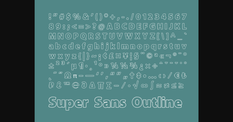 Super Sans Font Poster 11