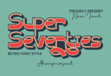 Super Seventies Font Poster 1